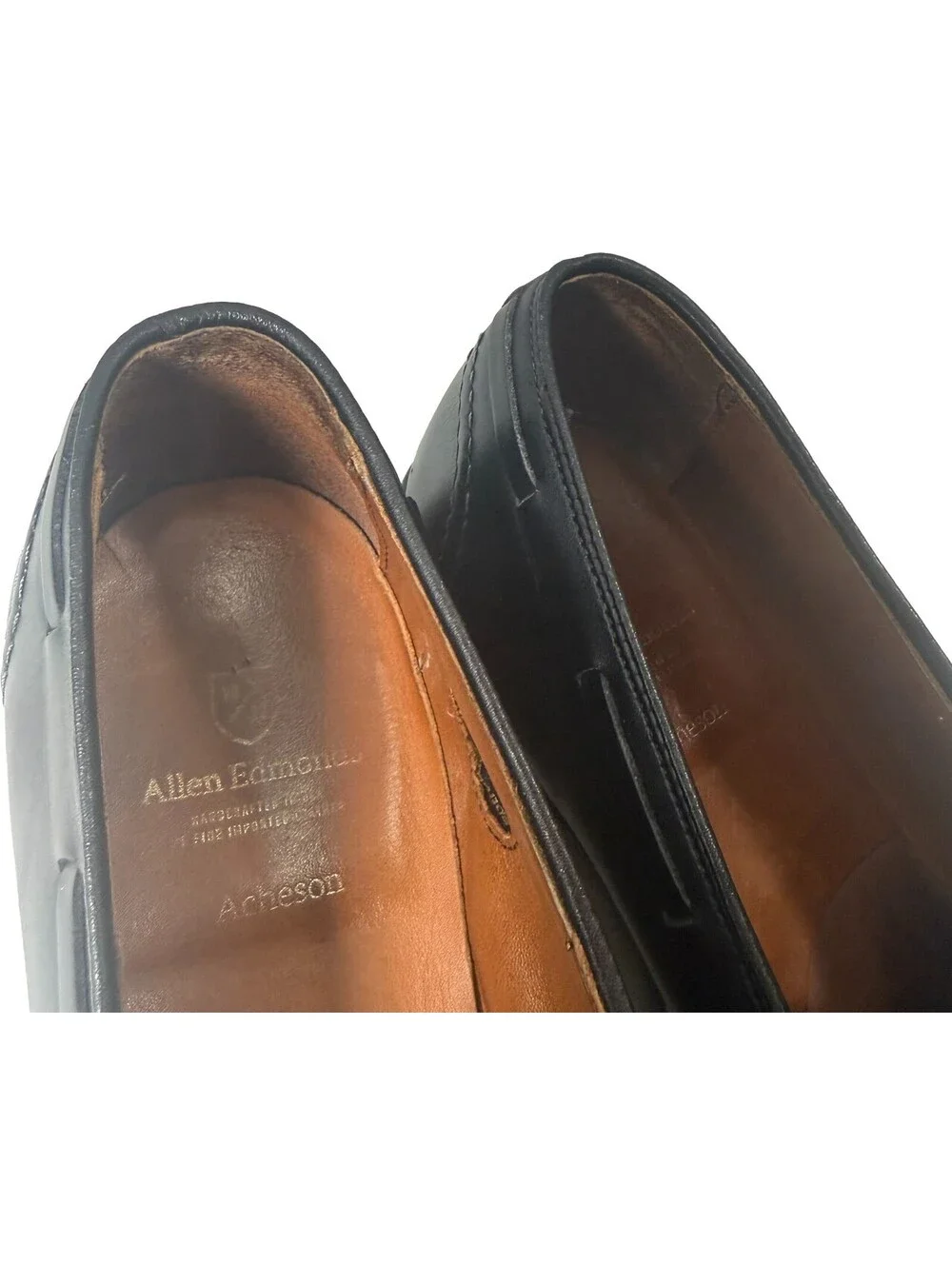 Allen Edmonds Acheson Black Leather Tassel Loafers Slip-On Dress Shoes Mens 10D